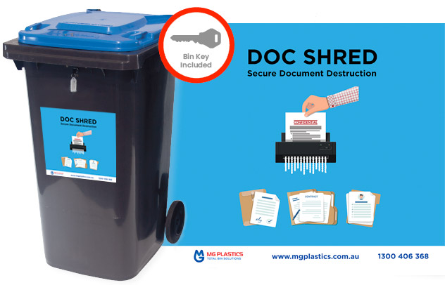 Secure Document Destruction Lockable Bin Supplier Melbourne, Paper Shredding Services Melbourne