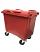 660 Litre 4 Wheel Bin in Red colour, Wheelie Bins Supplier, Wheelie Bins Wholesaler Melbourne