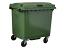 1100 Litre 4 Wheel Plastic Bin Heavy Duty Range in Green 