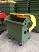 1100 Litre 4 Wheel Plastic Bin with Dome Lid in Yellow 