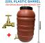 220 litre Olive Drum Food Grade HDPE Plastic Barrel with Heavy Duty Brass Tap
