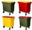 660 Litre 4 Wheel Plastic Bin Custom Lid & Body | 