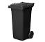 120 Litre Wheelie Bin Black