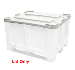 Lid for CTR 760 Solid 610L Plastic Pallet Bin in Grey colour