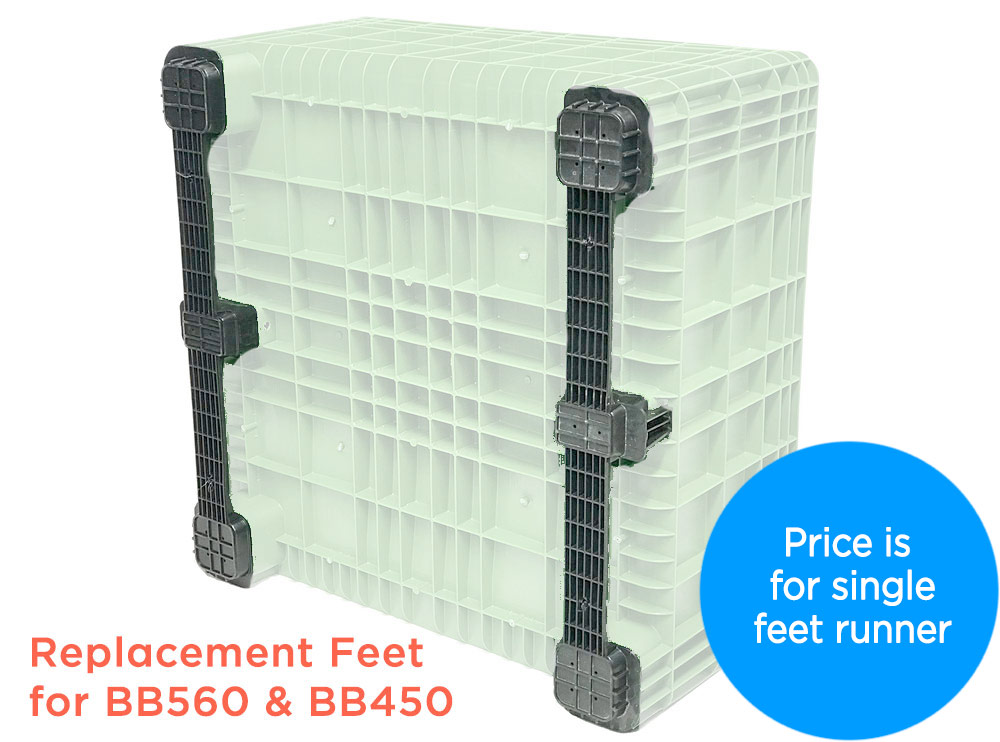 Replacement Feet Side Runners for BB 560 & BB 450 Plastic Pallet Bins